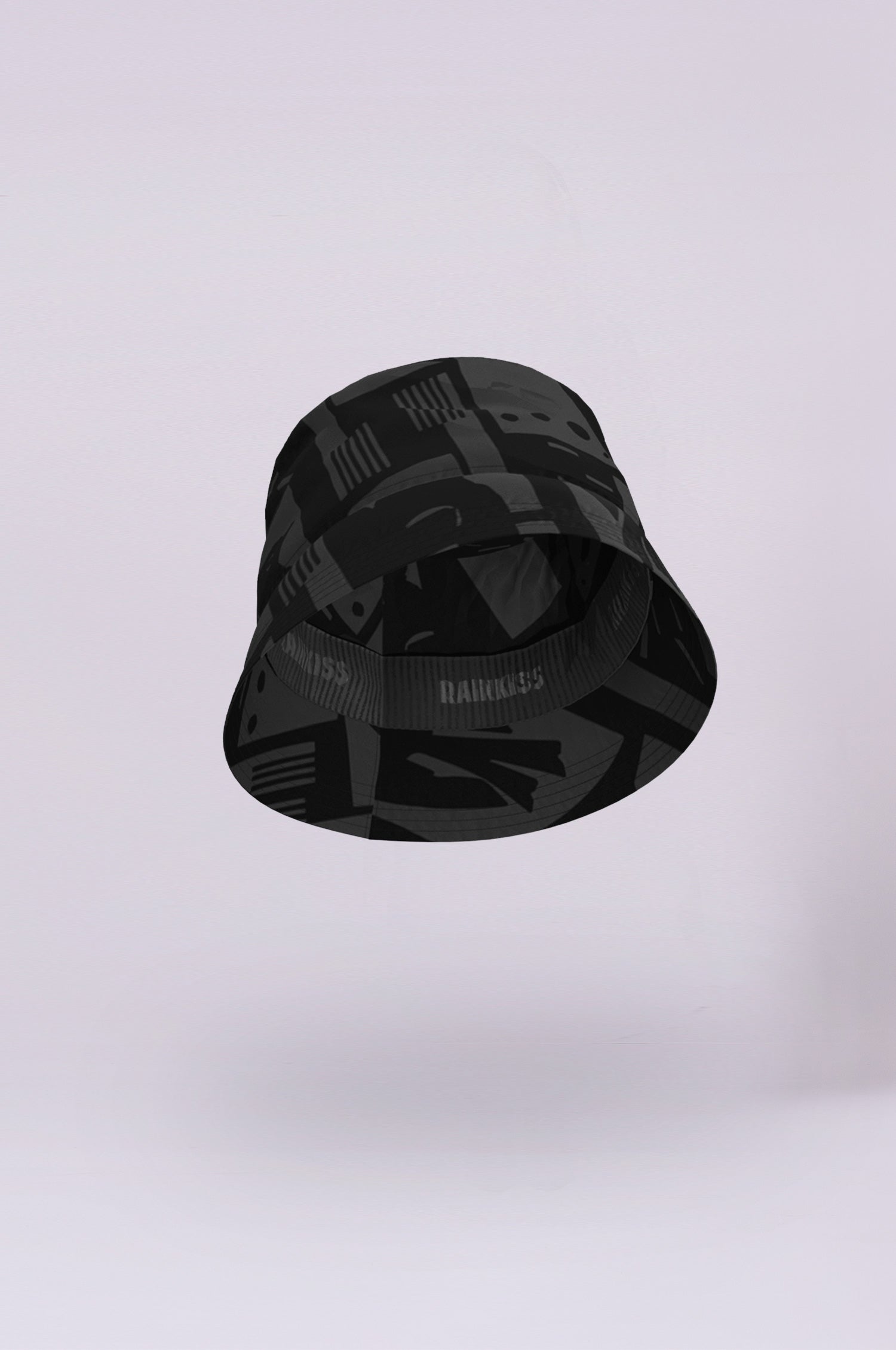 Image of Back to Black Art Camo - Bucket Hat