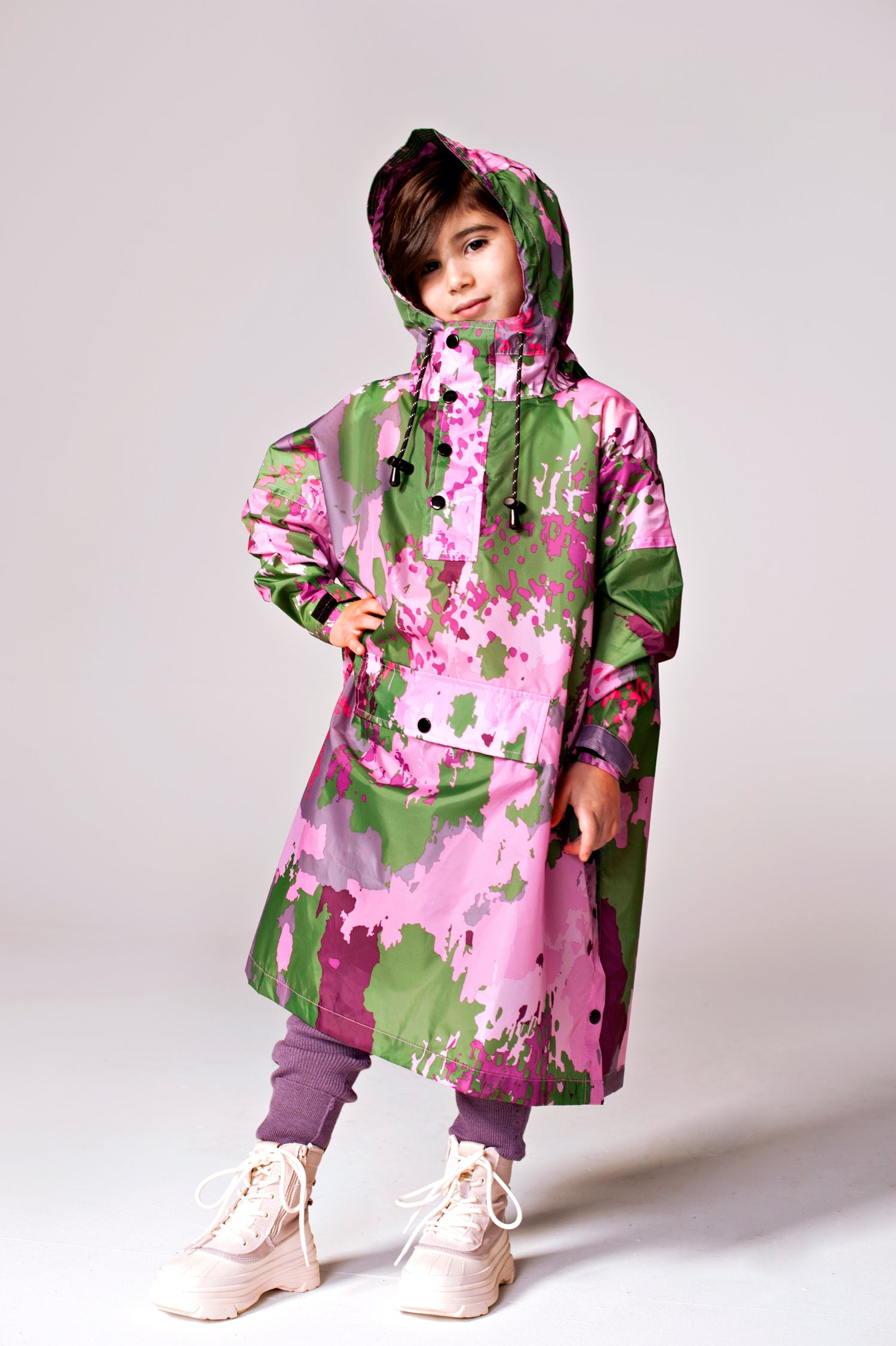 Image of Digi Spring Camo - Kids Rain Poncho