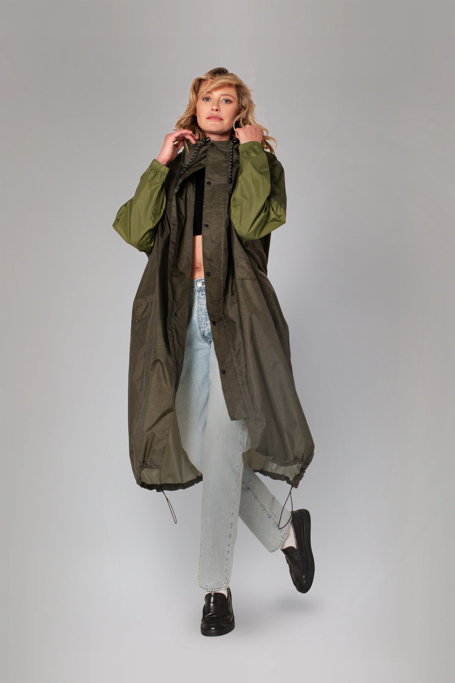 Image of Herringbone - Rain Coat