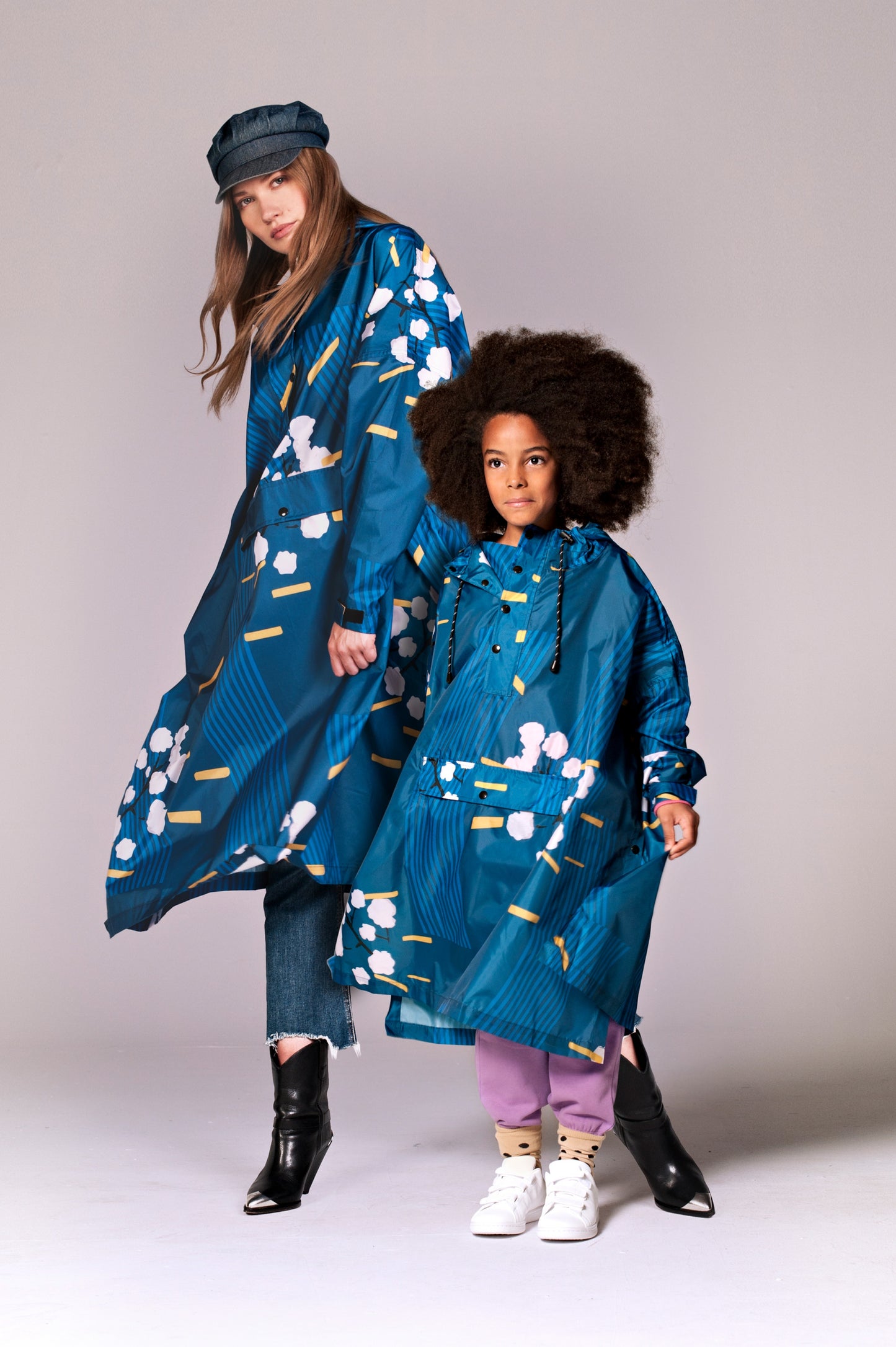 Japanese Blossom - Kids Rain Poncho