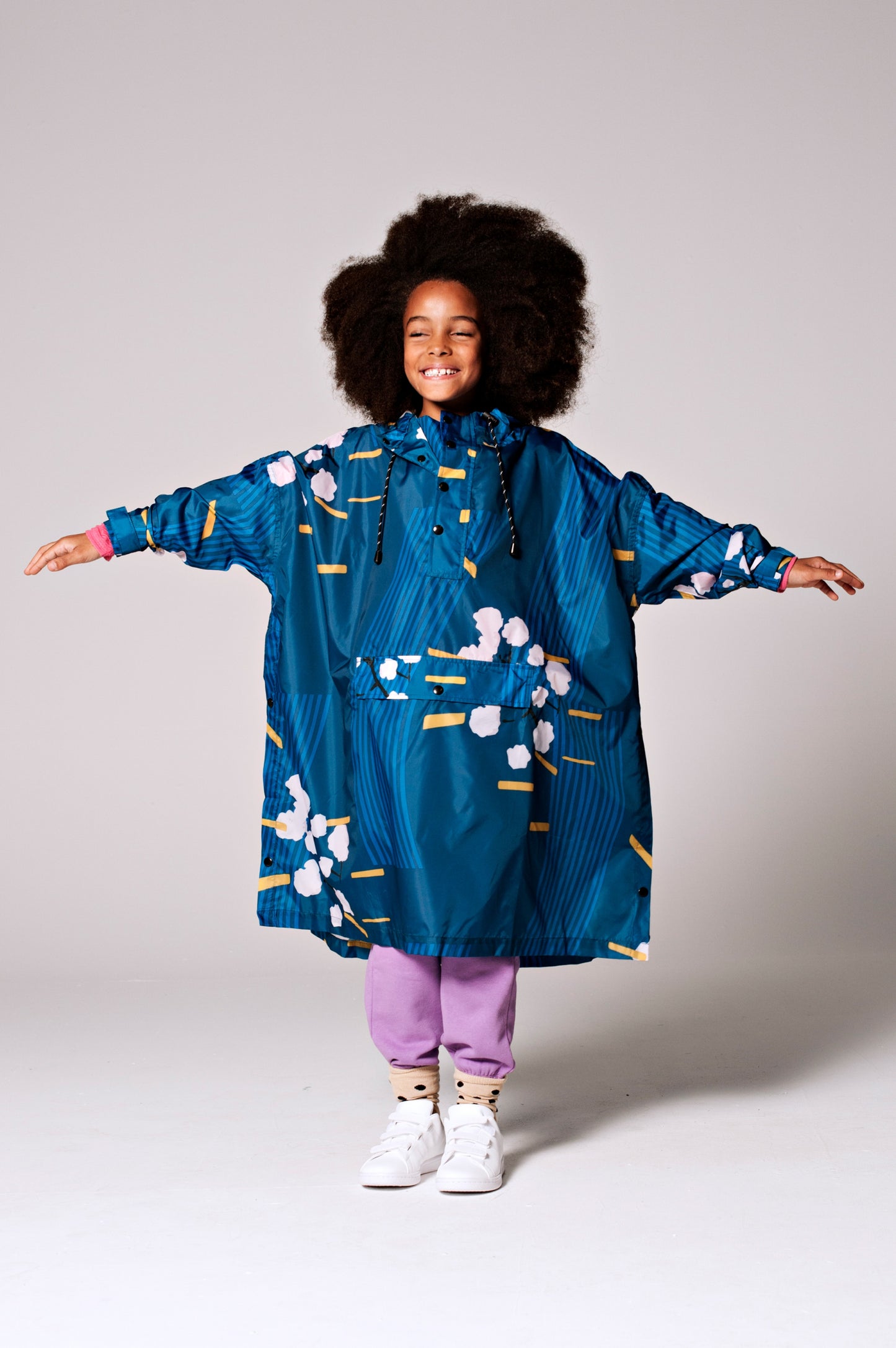 Japanese Blossom - Kids Regen poncho