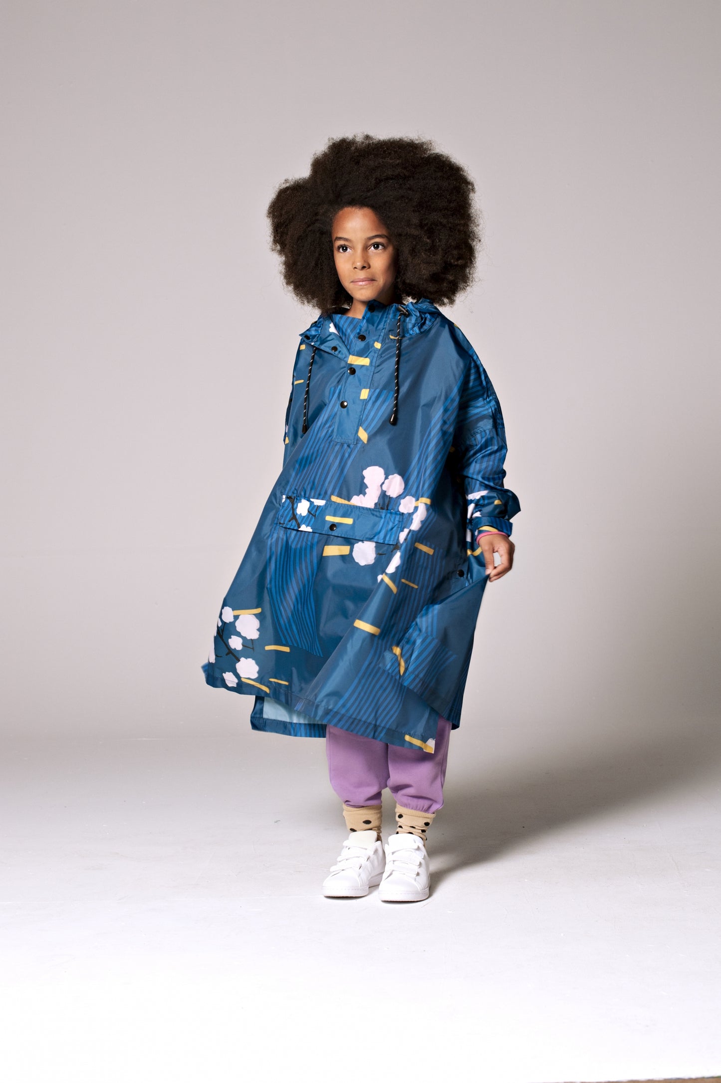 Japanese Blossom - Kids Rain Poncho