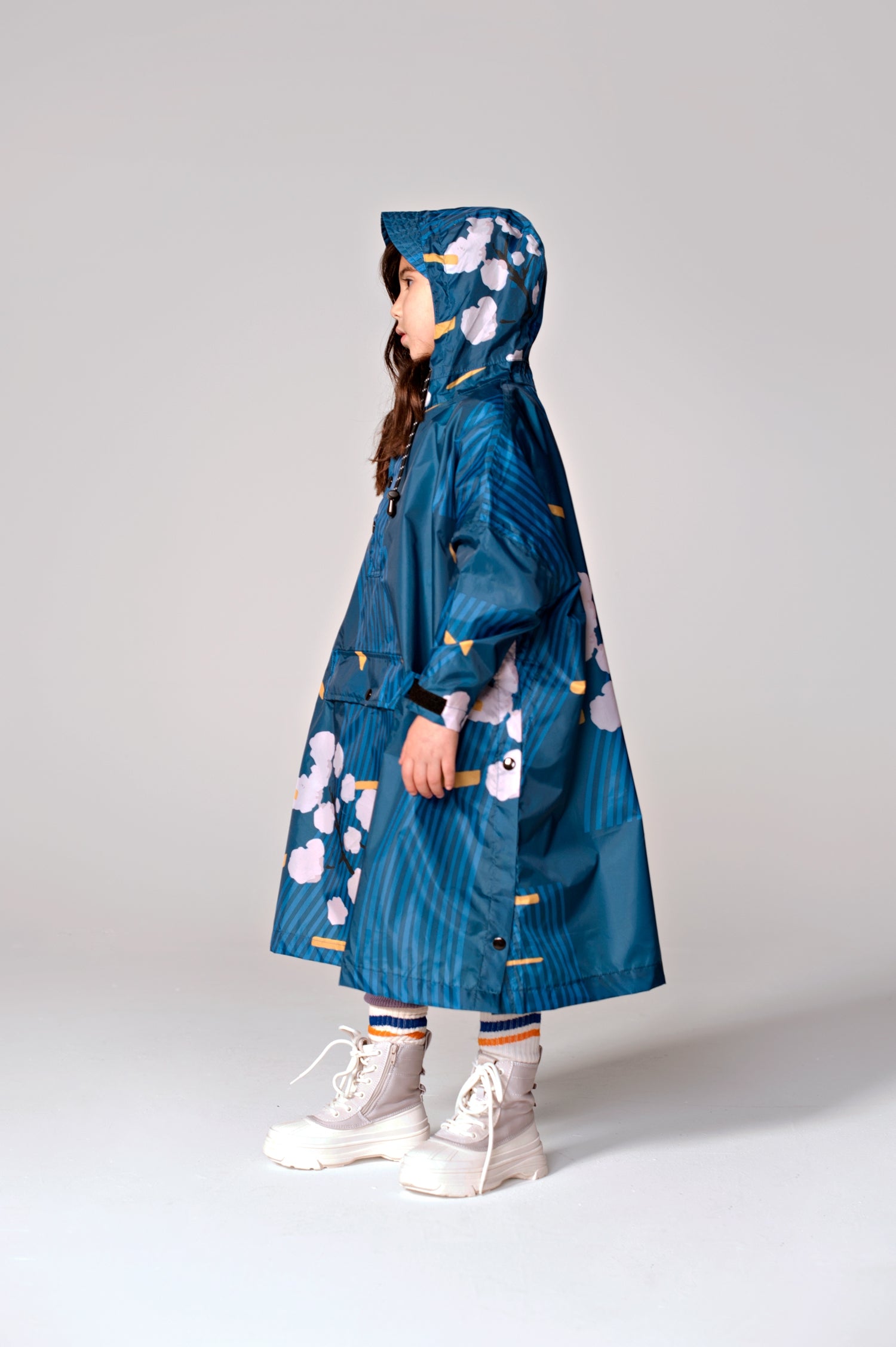 Japanese Blossom - Kids Rain Poncho