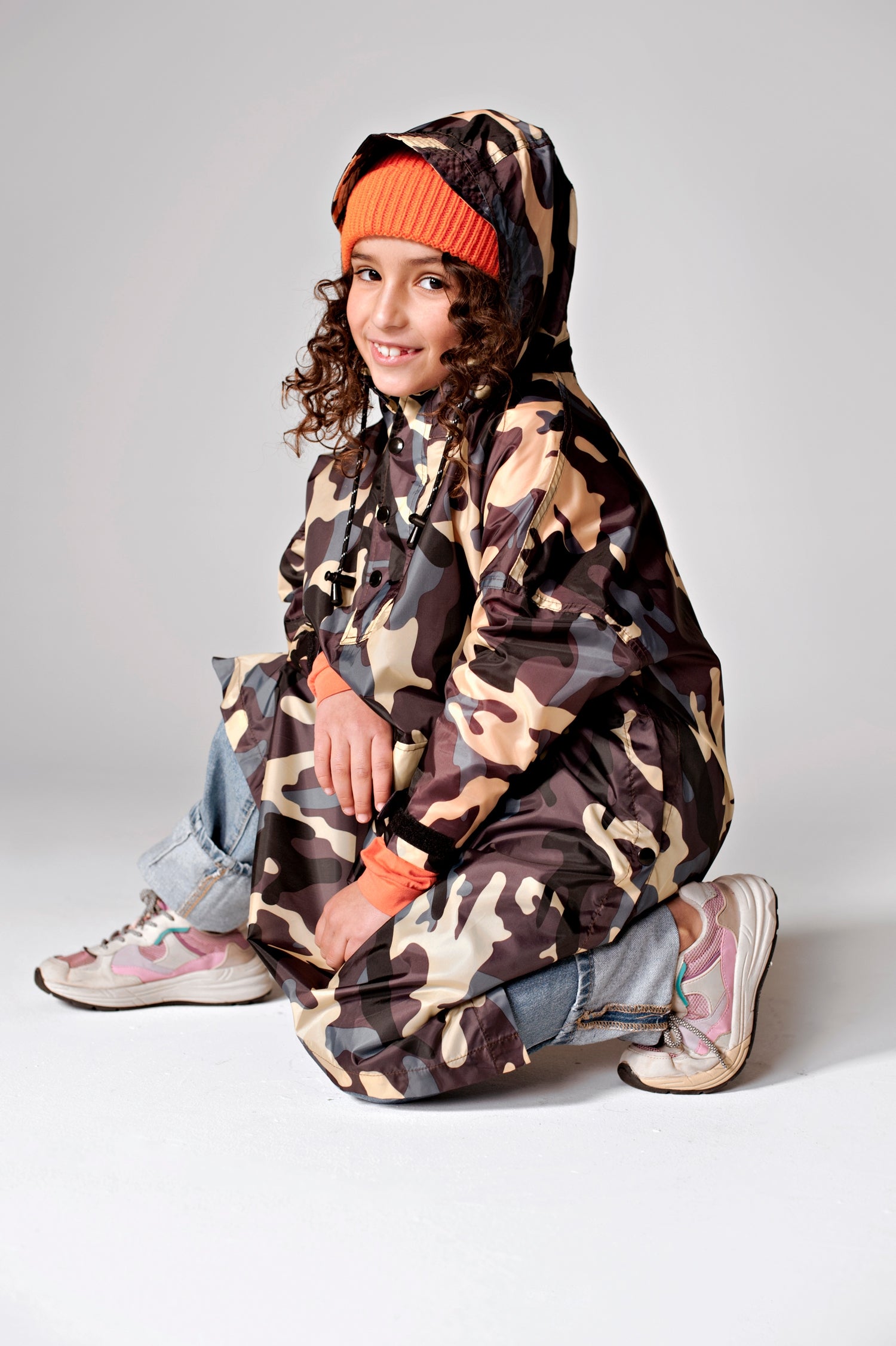 Jungle Camo - Kids Rain Poncho