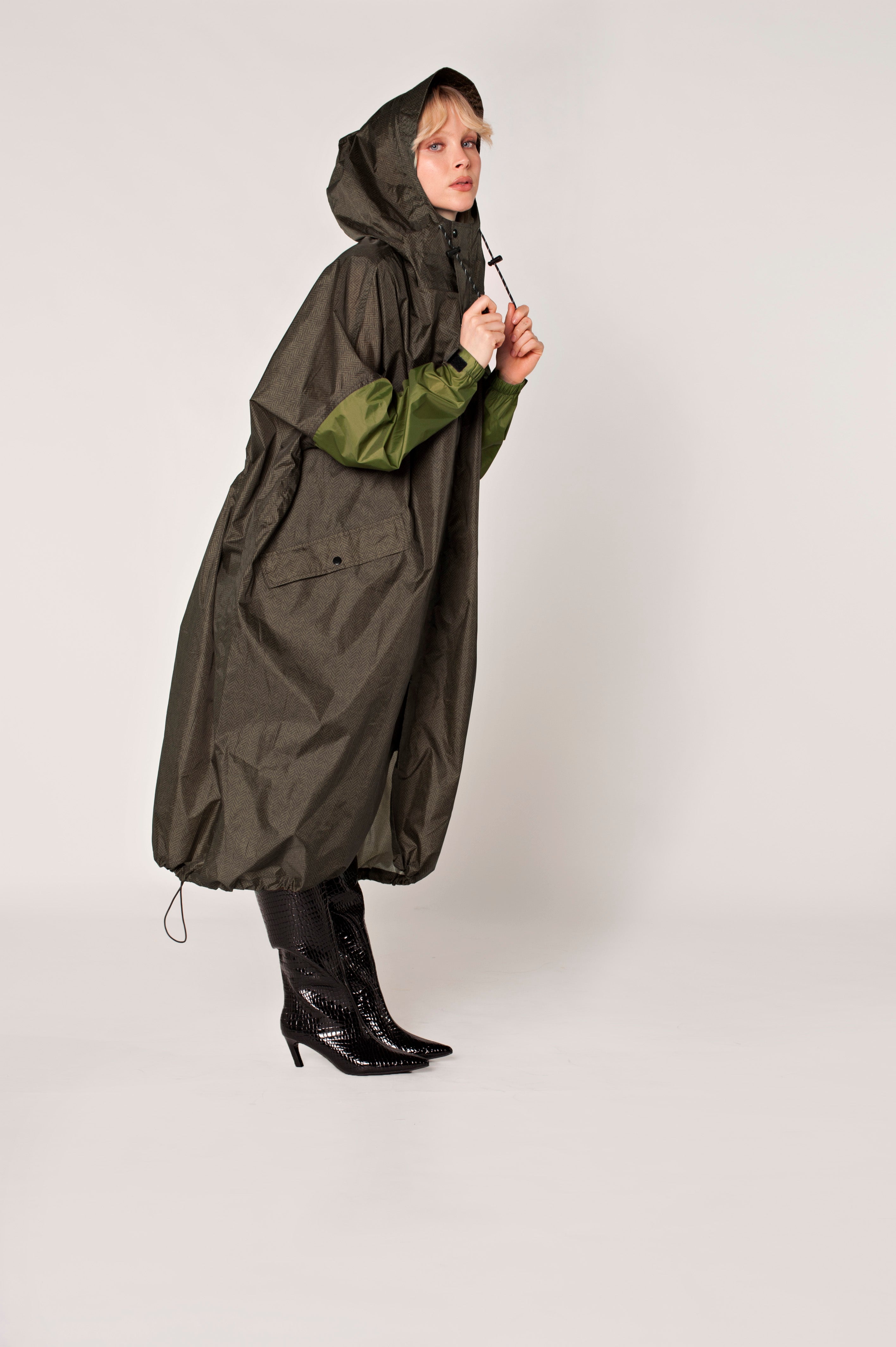 Image of Herringbone - Rain Coat