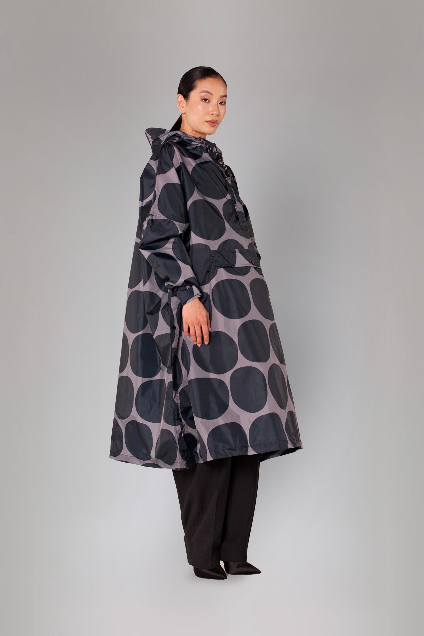 Black Polka - Rain Poncho