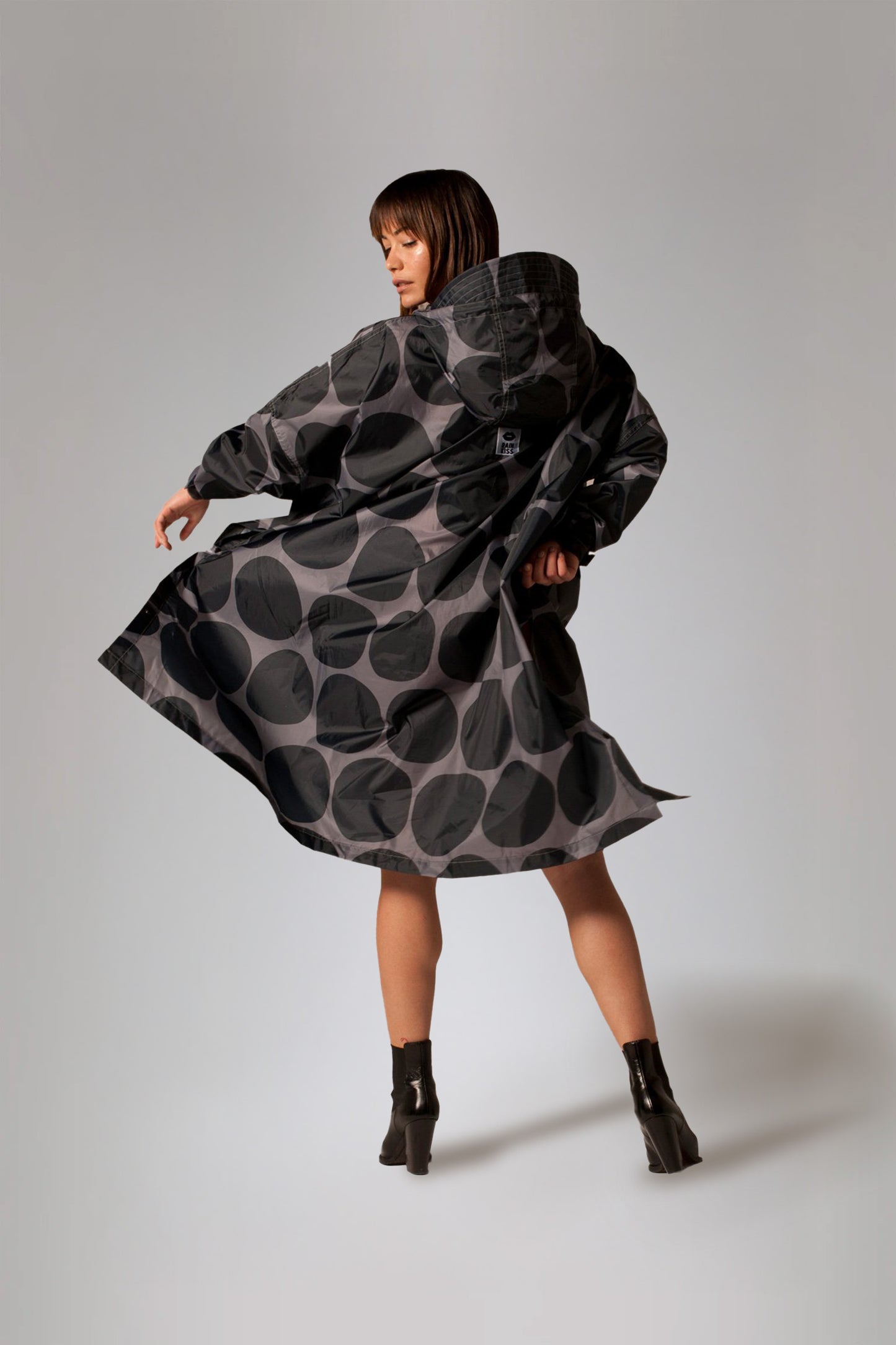 Black Polka - Rain Poncho