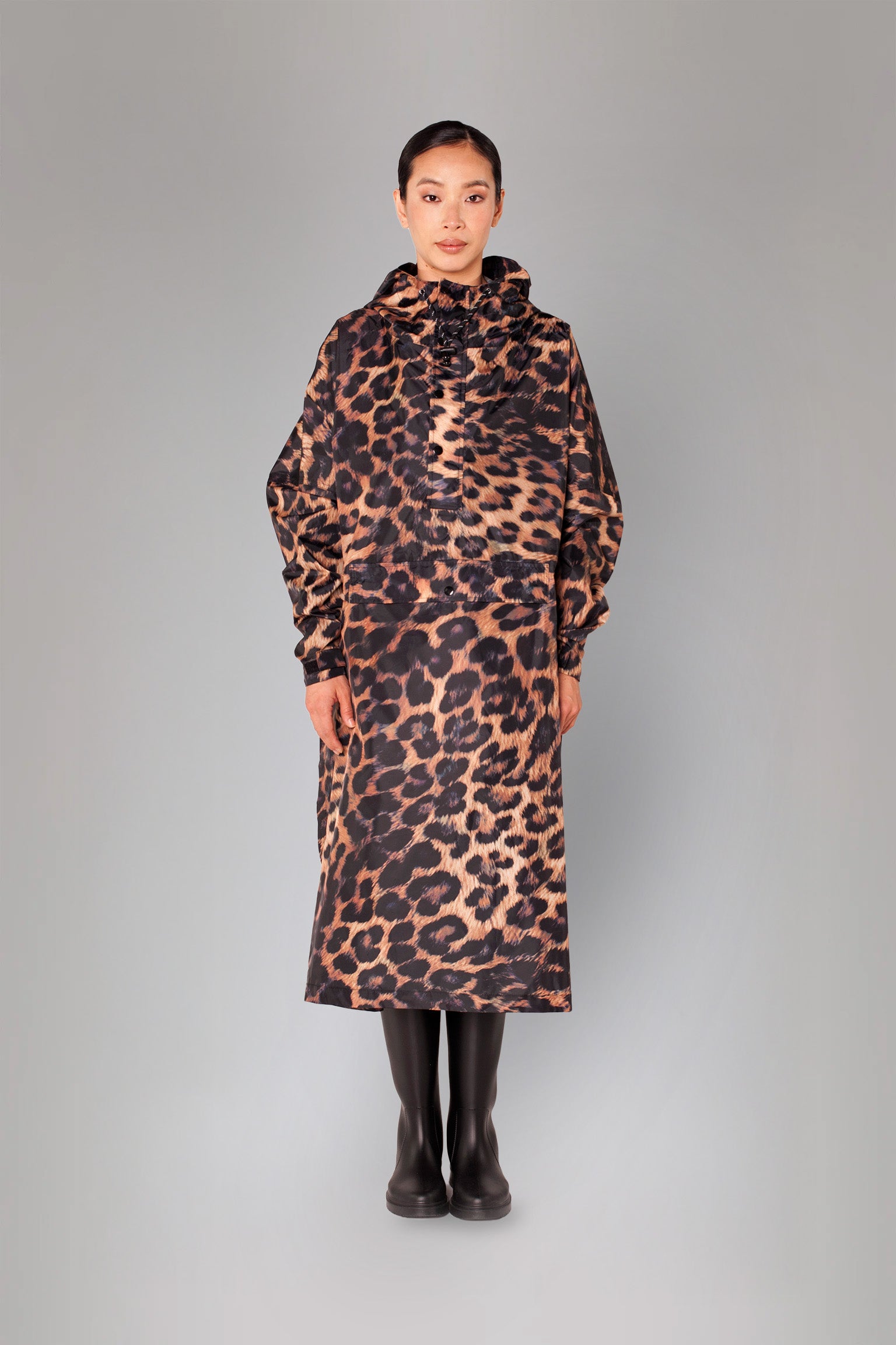 Image of Dark Leopard - Rain Poncho