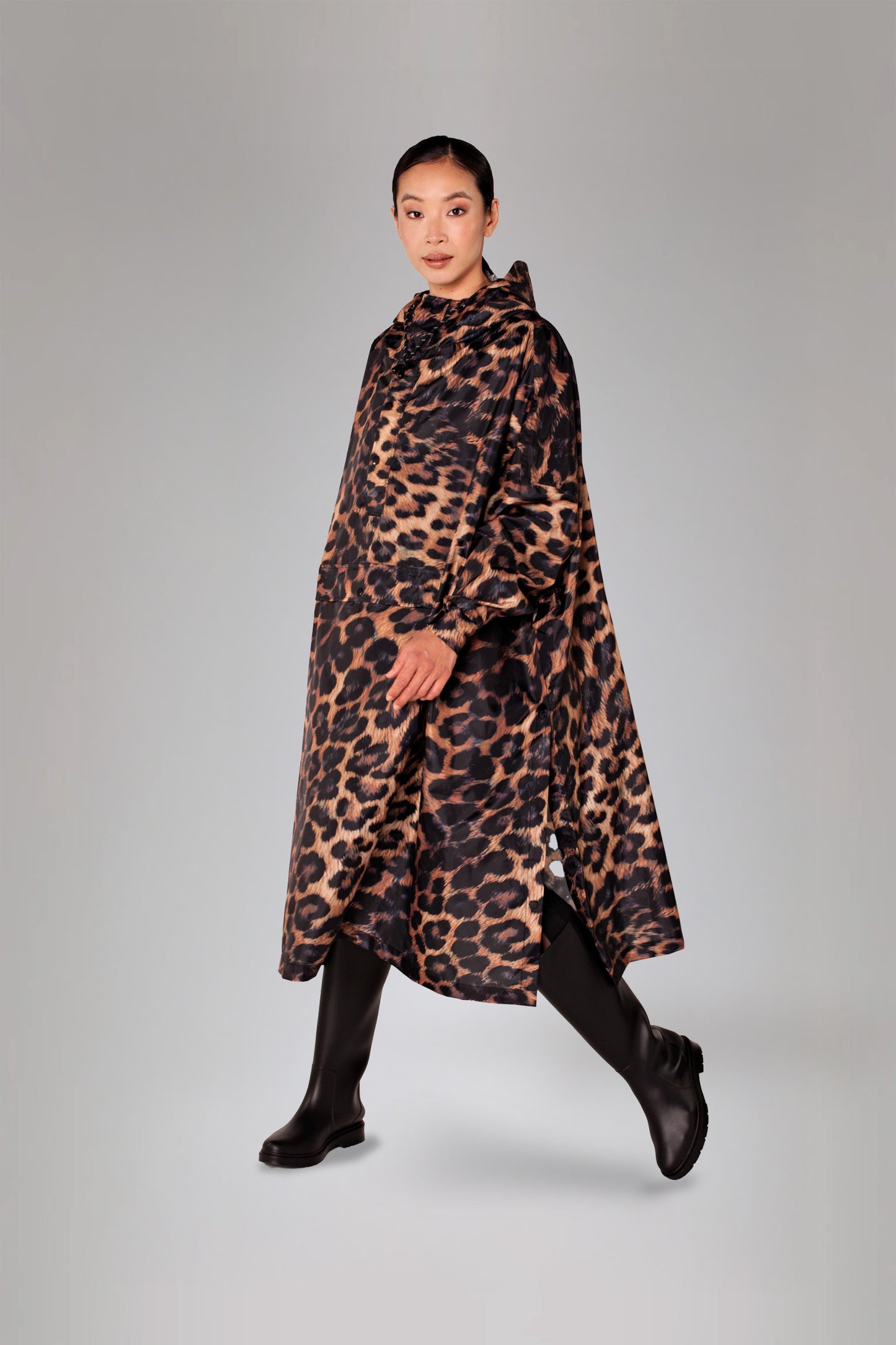 Dark Leopard - Rain Poncho