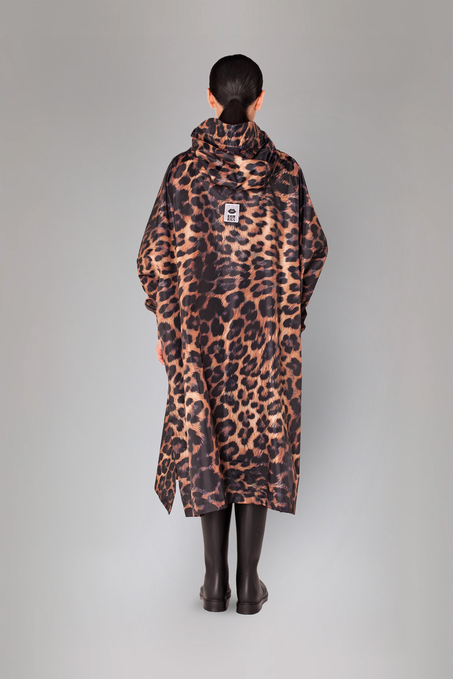 Image of Dark Leopard - Rain Poncho