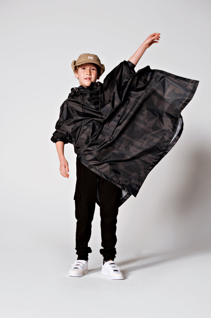 Back to Black - Kids Rain Poncho